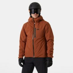 Kurtka narciarska 3 w 1 Helly Hansen Swift. Brązowe kurtki męskie Helly Hansen, m, bez wzorów, bez kaptura, narciarskie, primaloft. Za 1,498.00 zł.