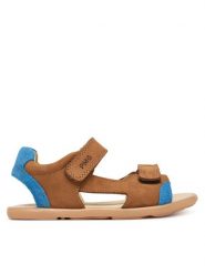 Primigi Sandały 1416611 S Brązowy. Brązowe sandały chłopięce Primigi, z nubiku, bez zapięcia. Za 299.99 zł.