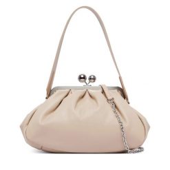 Torebka Weekend Max Mara. Brązowe torebki klasyczne damskie Weekend Max Mara, bez wzorów, wizytowe, bez kołnierzyka, bez ramiączek. Za 1,839.00 zł.