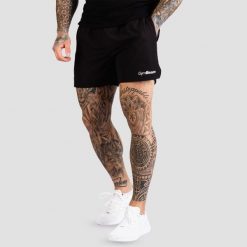 Szorty męskie fitness regular TRN. Czarne szorty męskie GYMBEAM, m, z materiału, do biegania. Za 80.90 zł.