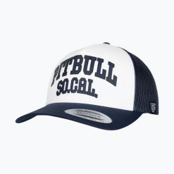 Czapka z daszkiem męska Pitbull SO.CAL. Retro Trucker. Czarne czapki męskie PITBULL, bez wzorów, z bawełny, eleganckie. Za 139.99 zł.