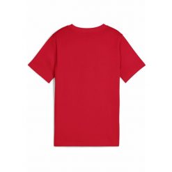 Młodzieżowa koszulka Essentials Logo Lab Summer PUMA For All Time Red. Czerwona bluzki damskie Puma, m, bez wzorów, z gumy, bez kołnierzyka. Za 290.00 zł.