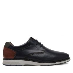 Półbuty Josef Seibel. Niebieskie buty wizytowe męskie Josef Seibel, bez zapięcia. Za 309.99 zł.