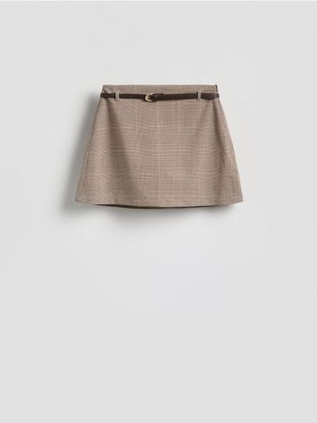 Spódnico-szorty w kratę - wielobarwny. Szorty damskie Reserved, bez wzorów, z tkaniny. Za 129.99 zł.