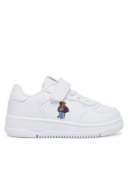 Polo Ralph Lauren Sneakersy RL05004101 Biały. Białe buty sportowe chłopięce Polo Ralph Lauren, ze skóry, bez zapięcia. Za 429.99 zł.
