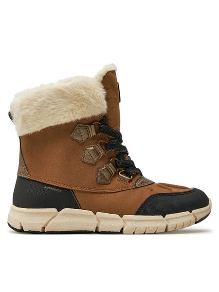 Geox Śniegowce J Flexyper Girl B Ab J46APA 0AU50 C6175 S Brązowy. Brązowe kozaki dziewczęce Geox, bez wzorów, ze skóry, bez obcasa. Za 399.99 zł.
