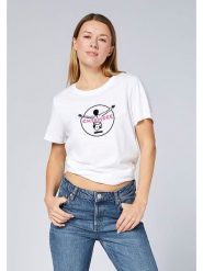 Chiemsee Koszulka w kolorze kremowym rozmiar: S. Brązowe bluzki damskie Chiemsee, s, bez wzorów, z bawełny, bez kołnierzyka. Za 65.38 zł.