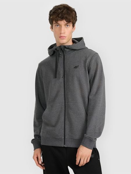 4F Bluza dresowa rozpinana z kapturem męska - szara S. Szare bluzy z kapturem męskie 4f, m, z dresówki. Za 159.99 zł.