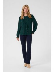 Cream Bluzka w kolorze zielonym rozmiar: 44. Zielone bluzki damskie Cream, bez wzorów, bez kołnierzyka, bez ramiączek. Za 141.95 zł.