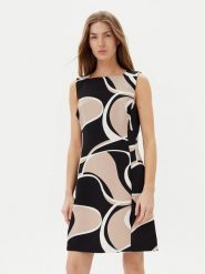 DKNY Sukienka koktajlowa DD5N3H47 Czarny Regular Fit. Czarne sukienki damskie DKNY, bez wzorów, z syntetyku, wizytowe, bez kołnierzyka, bez ramiączek. Za 459.99 zł.