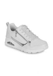 Buty SKECHERS UNO METALLIC SLIDERS Biały. Białe obuwie do biegania damskie Skechers. Za 367.99 zł.