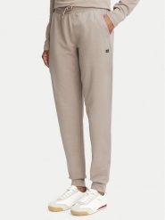 EA7 Emporio Armani Spodnie dresowe 7W000461 AF13135 U6100 Beżowy ciemny Regular Fit. Brązowe spodnie dresowe damskie EA7 Emporio Armani, m, bez wzorów, z bawełny. Za 395.99 zł.