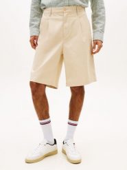 Tommy Jeans Bermudy Mężczyźni Bawełna beżowy, 30. Brązowe szorty męskie Tommy Jeans, bez wzorów, z bawełny, eleganckie. Za 229.95 zł.