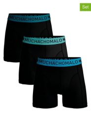 Muchachomalo Bokserki (3 pary) w kolorze czarnym rozmiar: XL. Czarne bokserki męskie Muchachomalo, bez wzorów. Za 114.95 zł.