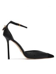 Elisabetta Franchi Szpilki SA-99B-62E2-V690 Czarny. Czarne szpilki Elisabetta Franchi, bez wzorów, ze skóry, bez obcasa. Za 2,939.00 zł.