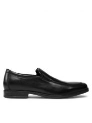 Clarks Lordsy Howard Edge 261622467 Czarny. Czarne mokasyny męskie Clarks, ze skóry. Za 399.99 zł.