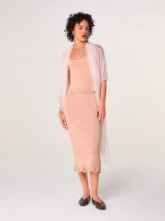 Rodier Spódnica w kolorze jasnoróżowym rozmiar: S. Różowe spódniczki damskie Rodier, s, bez wzorów, midi, proste. Za 404.99 zł.