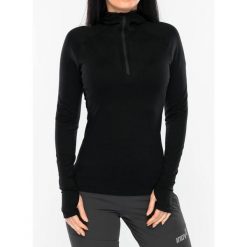 Bluza z zamkiem damska Inov-8 Merino Hoodie HZ. Czarne bluzy bez kaptura damskie Inov-8. Za 480.99 zł.