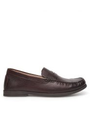Gino Rossi Mokasyny LEONARDO-02 MI08 Brązowy. Brązowe mokasyny męskie Gino Rossi, ze skóry. Za 223.99 zł.