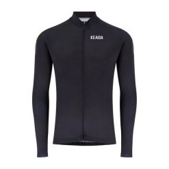Męska koszulka kolarska z długim rękawem – Czarna. Czarne koszulki męskie z długim rękawem KEADA SPORTS, m. Za 332.00 zł.
