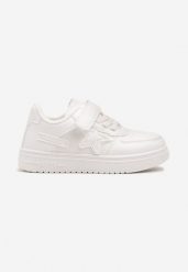 Białe Płaskie Buty Sportowe Sneakersy ze Sznurowaniem i Gwiazdką Sialina. Białe sukienki niemowlęce Born2be, bez wzorów, z jeansu, bez ramiączek. Za 39.99 zł.