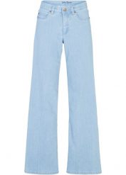 Dżinsy ze stretchem Wide Fit, mid waist. Białe jeansy damskie bonprix. Za 97.99 zł.