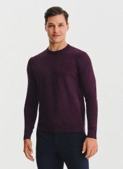 PAKO LORENTE – Fioletowy sweter męski. Fioletowe swetry męskie Pako Lorente, na jesień, m, bez wzorów, z nylonu, bez kołnierzyka. Za 119.99 zł.