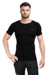 Koszulka trekkingowa męska Viking Bamboo Lockness. Czarne t-shirty sportowe męskie VIKING, na lato, l, z materiału, bez ramiączek, do biegania. Za 83.86 zł.