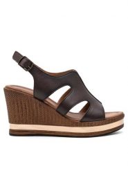 Lasocki Sandały CORTE WI23-CORTE-07 Brązowy. Brązowe sandały damskie Lasocki, bez wzorów, ze skóry, bez obcasa, na koturnie. Za 189.99 zł.