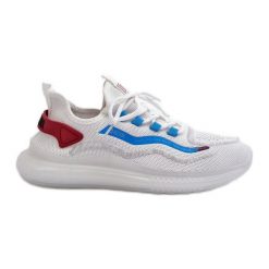 Buty Sportowe Męskie HI-POLY System Big Star NN174451 Białe. Białe buty sportowe na co dzień męskie z materiału, bez zapięcia, na fitness i siłownię. Za 257.98 zł.
