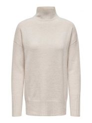 ONLY Sweter "Gabriel" w kolorze beżowym rozmiar: XS. Brązowe golfy damskie Only, xs, bez wzorów, bez ramiączek. Za 43.88 zł.