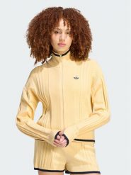 Adidas Kardigan Cable Knit Firebird Track Top KR7047 Żółty Regular Fit. Żółte kardigany damskie Adidas, m, bez wzorów, z wiskozy, bez ramiączek. Za 568.99 zł.
