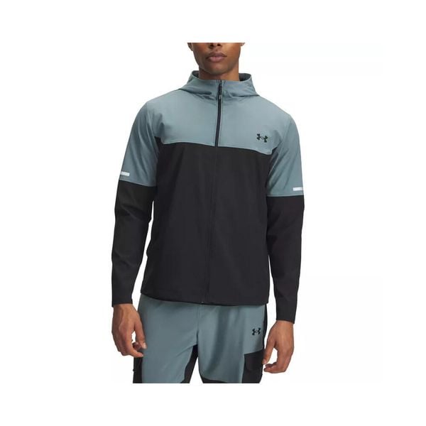 Kurtka dresowa Under Armour TECH UTILITY WOVEN. Czarne kurtki treningowe męskie Under Armour, xl, bez wzorów, z dresówki, na fitness i siłownię. Za 399.65 zł.