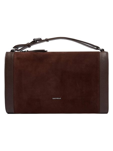 COCCINELLE Skórzana torebka w kolorze brązowym - 39 x 26 x 6 cm rozmiar: onesize. Brązowe torebki klasyczne damskie Coccinelle, bez wzorów, z materiału, bez dodatków. Za 870.26 zł.