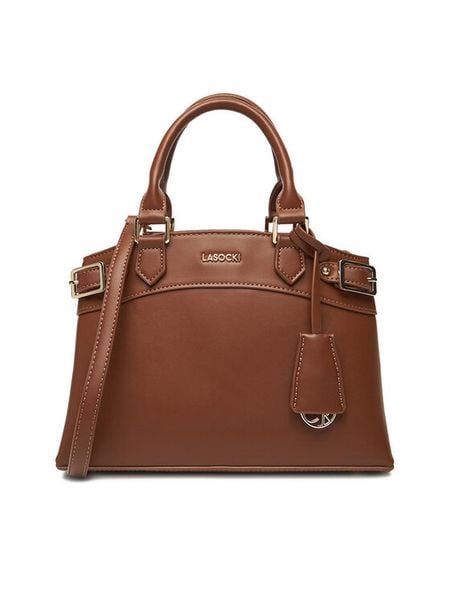 Lasocki Torebka C-LSK-M-007-08 Brązowy. Brązowe torebki klasyczne damskie Lasocki, bez wzorów, z materiału, bez dodatków. Za 189.99 zł.