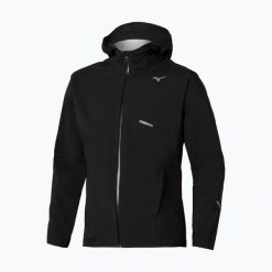 Kurtka do biegania męska Mizuno Trail Waterproof 20K Hooded. Czarne kurtki treningowe męskie Mizuno, m, bez wzorów, z nylonu, do biegania. Za 739.99 zł.