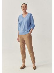 TATUUM Sweter w kolorze błękitnym rozmiar: XXL. Niebieskie swetry klasyczne damskie Tatuum, xxl, z bawełny, bez kołnierzyka. Za 120.45 zł.