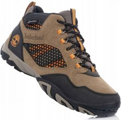 Męskie buty trapery trekingowe membrana TIMBERLAND CRESTRIDGE WATERPROOF MID. Brązowe buty zimowe męskie Timberland, na zimę, z gumy, bez zapięcia. Za 429.00 zł.