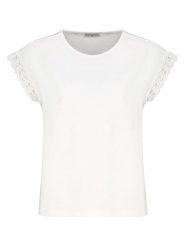 Eight2Nine Koszulka w kolorze białym rozmiar: S. Białe bluzki damskie Eight2Nine, s, bez wzorów, z bawełny, bez kołnierzyka. Za 43.99 zł.