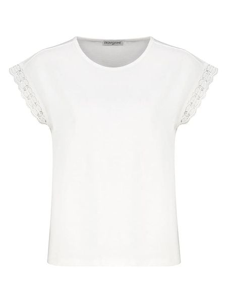 Eight2Nine Koszulka w kolorze białym rozmiar: S. Białe bluzki damskie Eight2Nine, s, bez wzorów, z bawełny, bez kołnierzyka. Za 43.99 zł.