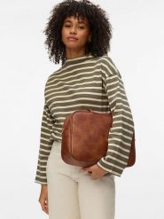 Vero Moda Sweter w kolorze szarobrązowo-beżowym rozmiar: XL. Brązowe golfy damskie Vero Moda, xl, z bawełny, bez kołnierzyka. Za 92.64 zł.