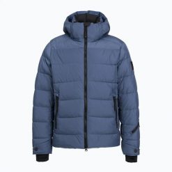 Kurtka ocieplana męska BOGNER FIRE+ICE Leather. Niebieskie kurtki męskie m, bez wzorów, z elastanu, bez kaptura. Za 1,579.00 zł.