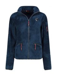 Canadian Peak Kurtka polarowa "Tisalineak" w kolorze granatowym rozmiar: S. Niebieskie kurtki damskie Canadian Peak, s, z aplikacjami, z materiału, bez kaptura. Za 109.00 zł.