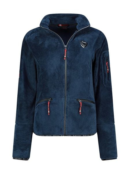 Canadian Peak Kurtka polarowa "Tisalineak" w kolorze granatowym rozmiar: XXL. Niebieskie kurtki damskie Canadian Peak, xxl, z aplikacjami, z materiału, bez kaptura. Za 126.45 zł.