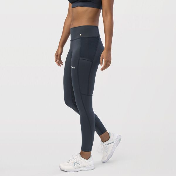 Legginsy damskie Tech Tights. Niebieskie legginsy damskie HEAD, xl, bez wzorów. W wyprzedaży za 238.00 zł.