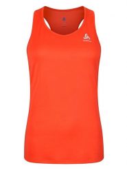 Odlo Top sportowy "Essential" w kolorze pomarańczowym rozmiar: S. Pomarańczowe topy damskie Odlo, s, bez wzorów, z materiału, bez ramiączek. Za 100.99 zł.
