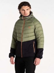 Dare 2b Kurtka hybrydowa "Torrek" w kolorze oliwkowo-czarnym rozmiar: L. Brązowe kurtki outdoor męskie Dare 2b, l, bez wzorów, bez kaptura. Za 149.31 zł.