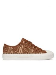 Guess Trampki FLJCR2 FAP12 Brązowy jasny. Brązowe trampki i tenisówki damskie Guess, z aplikacjami, z materiału. Za 419.99 zł.