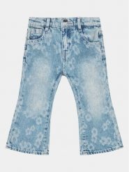 Guess Jeansy K4RA03 D45E0 Niebieski Regular Fit. Niebieskie spodnie dziewczęce Guess, z bawełny. Za 219.99 zł.