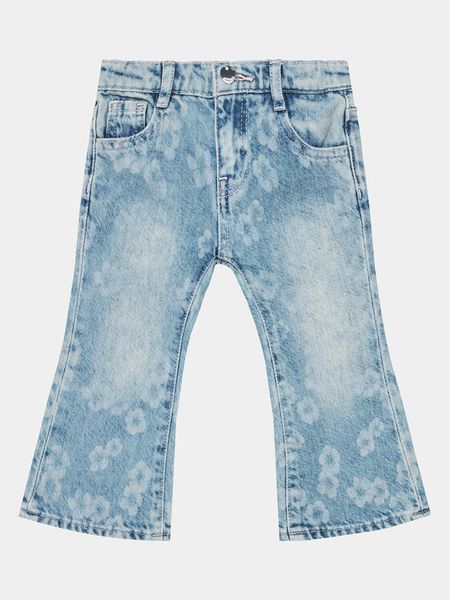 Guess Jeansy K4RA03 D45E0 Niebieski Regular Fit. Niebieskie spodnie dziewczęce Guess, z jeansu. Za 129.99 zł.